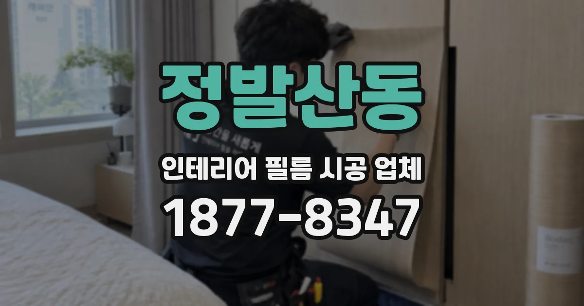 정발산동 인테리어 필름 시공 업체