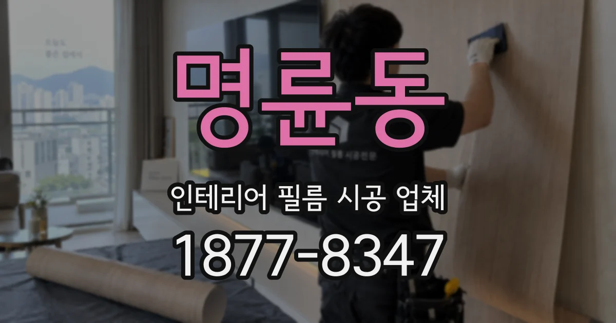 명륜동 인테리어 필름 시공 업체