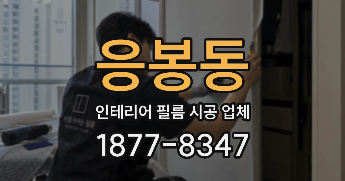 응봉동 인테리어 필름 시공 업체