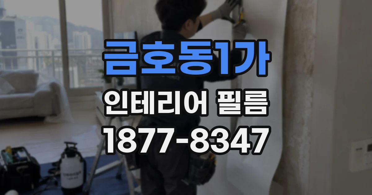 금호동1가 인테리어 필름
