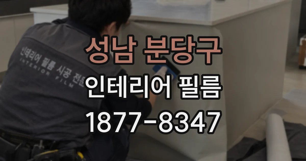 성남 분당구 인테리어 필름