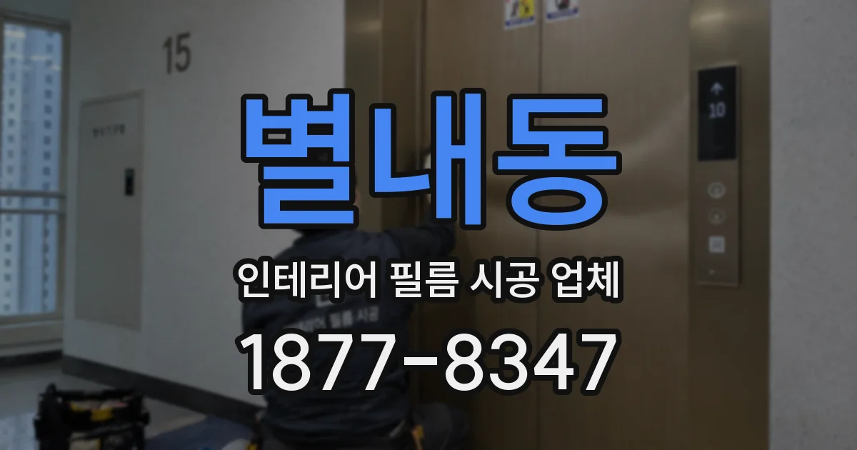 별내동 인테리어 필름 시공 업체