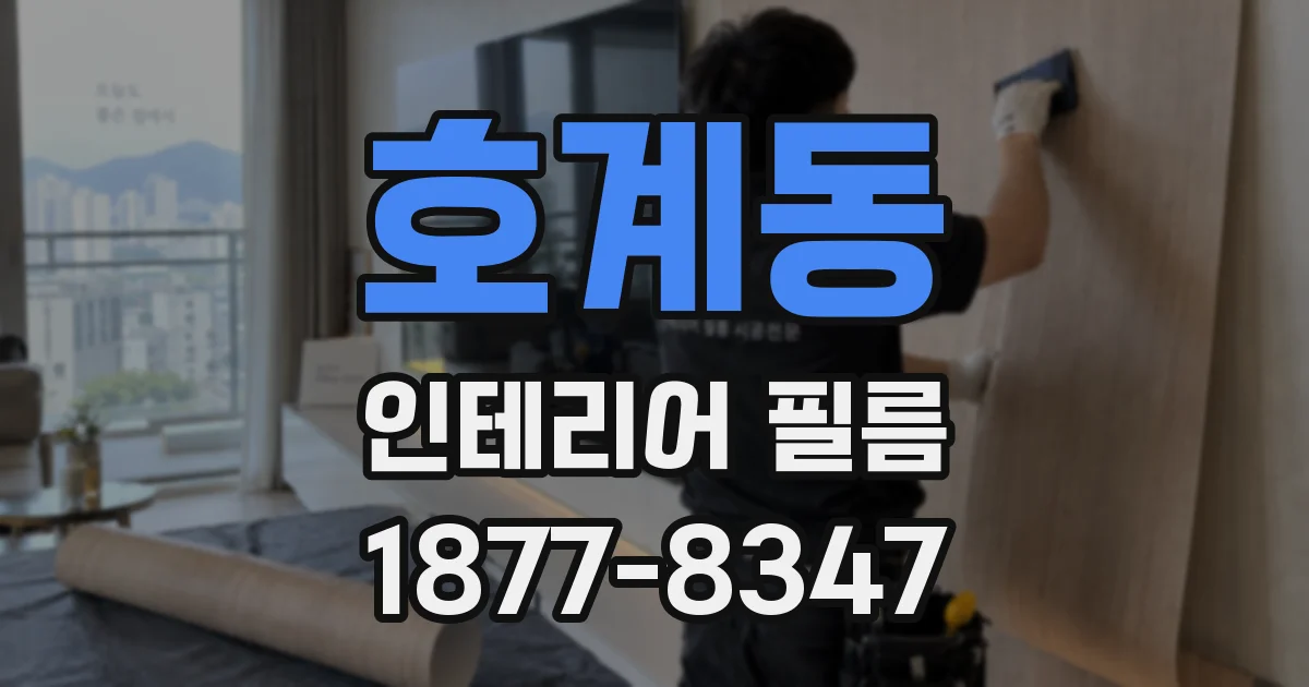 호계동 인테리어 필름