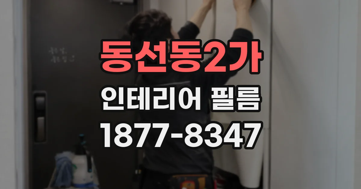 동선동2가 인테리어 필름
