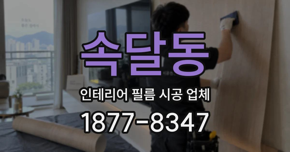 속달동 인테리어 필름 시공 업체