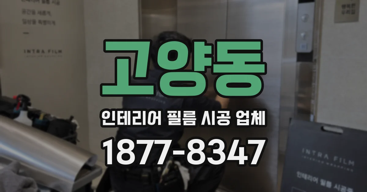 고양동 인테리어 필름 시공 업체
