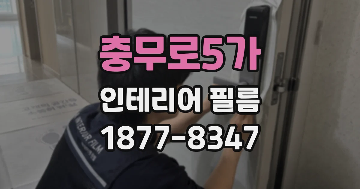 충무로5가 인테리어 필름