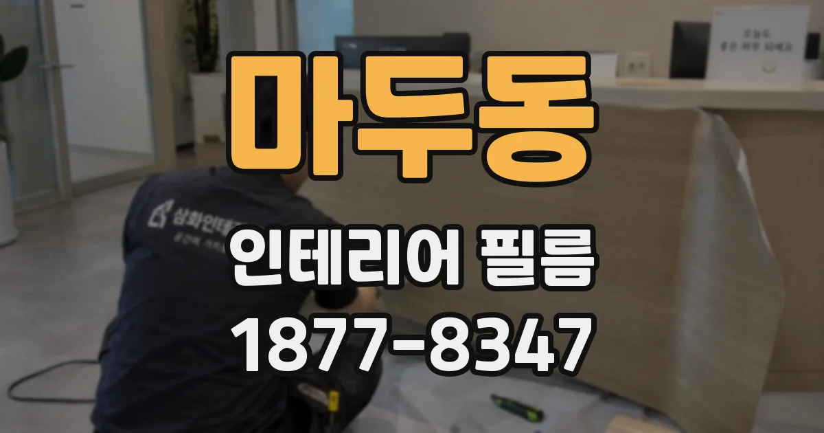 마두동 인테리어 필름