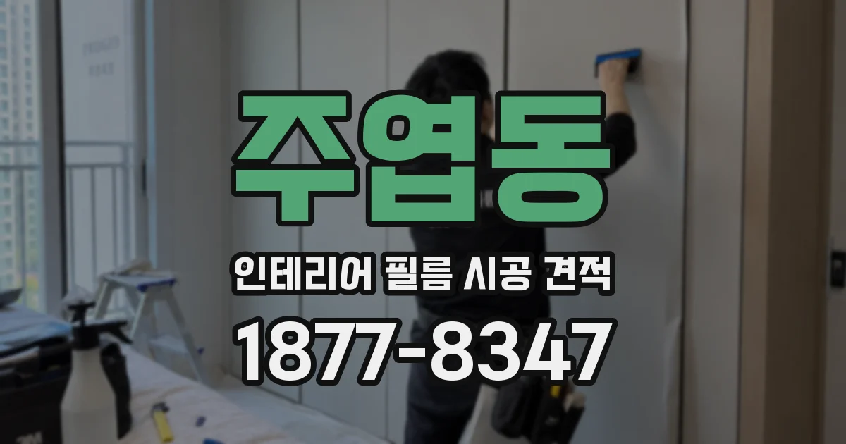 주엽동 인테리어 필름 시공 견적