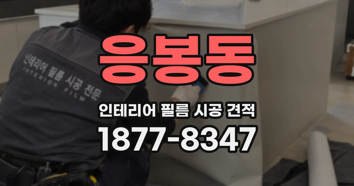 응봉동 인테리어 필름 시공 견적