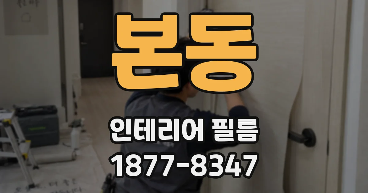 본동 인테리어 필름