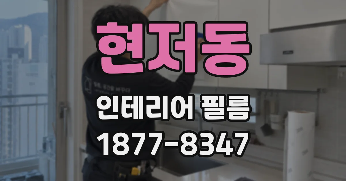 현저동 인테리어 필름