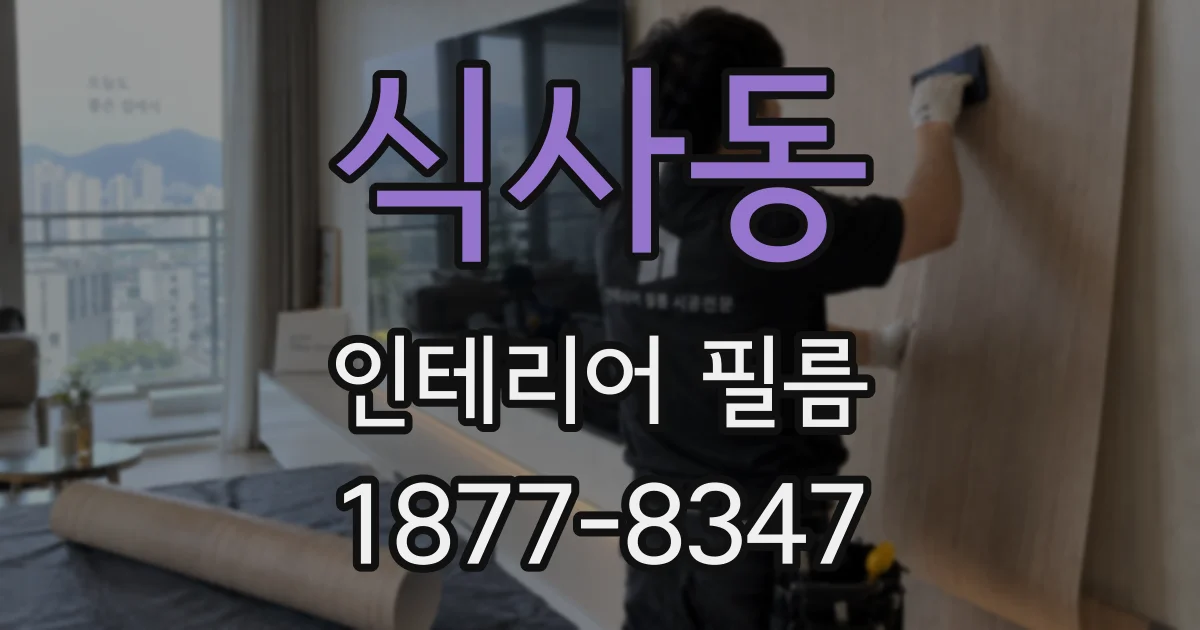 식사동 인테리어 필름