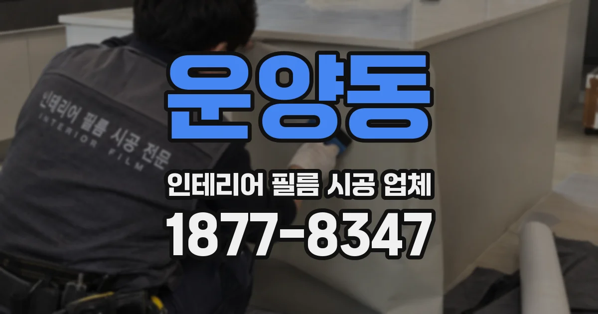 운양동 인테리어 필름 시공 업체