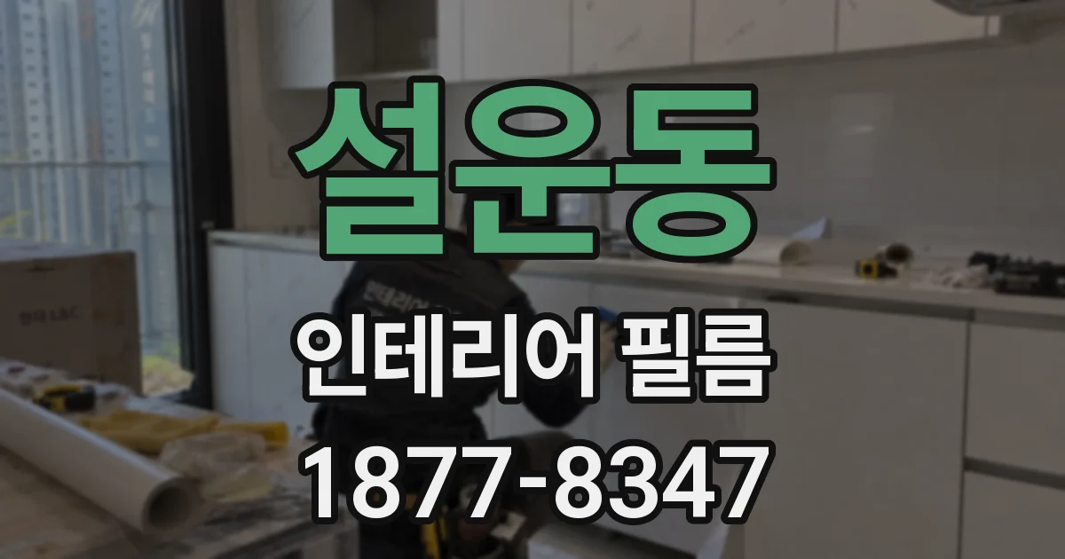 설운동 인테리어 필름