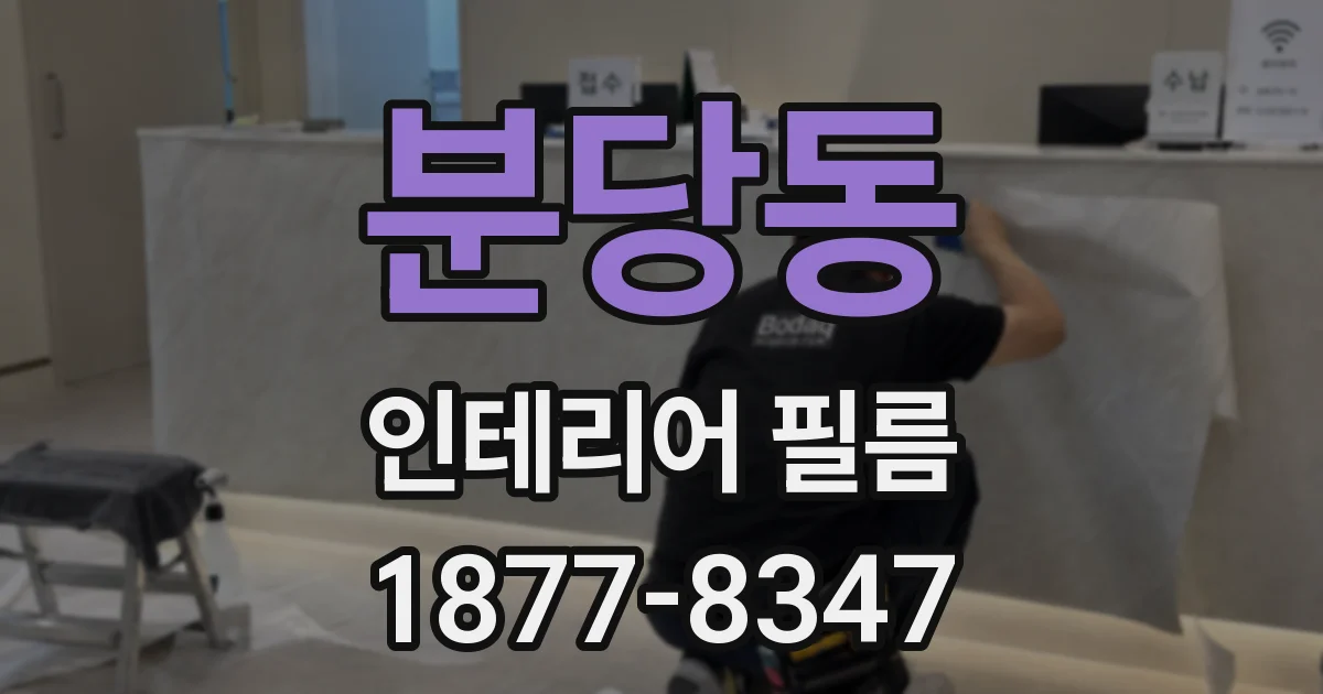분당동 인테리어 필름