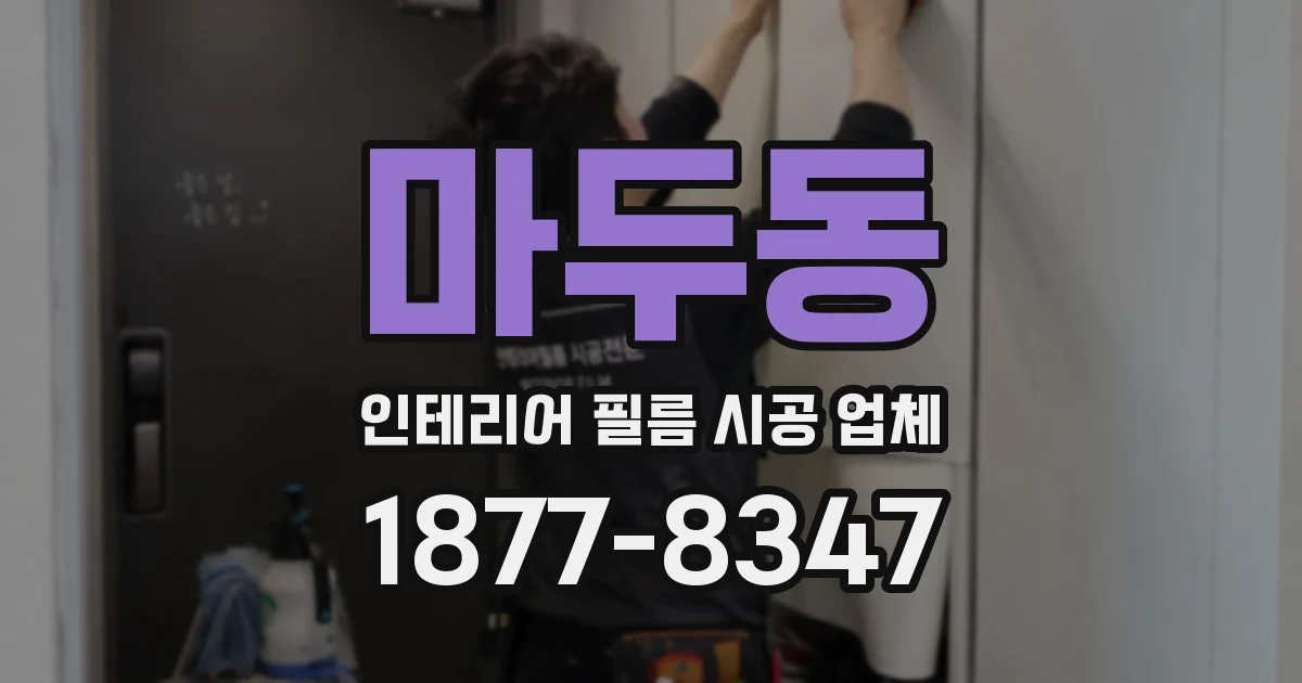 마두동 인테리어 필름 시공 업체