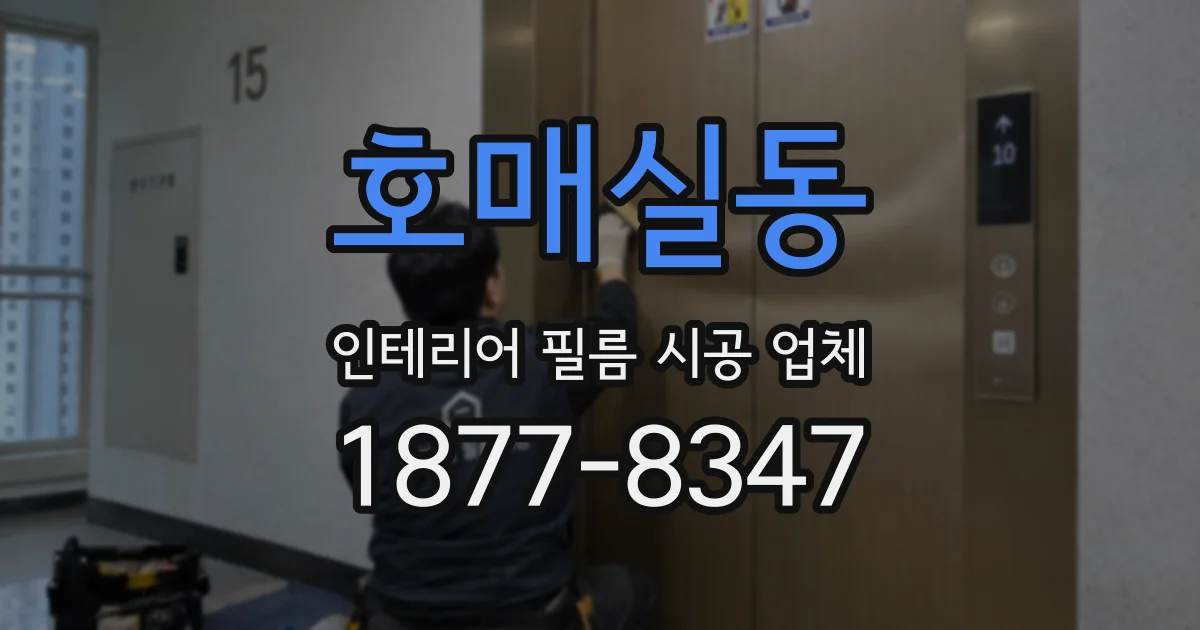 호매실동 인테리어 필름 시공 업체