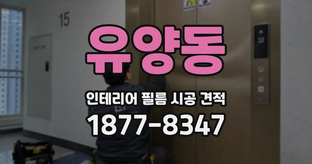 유양동 인테리어 필름 시공 견적