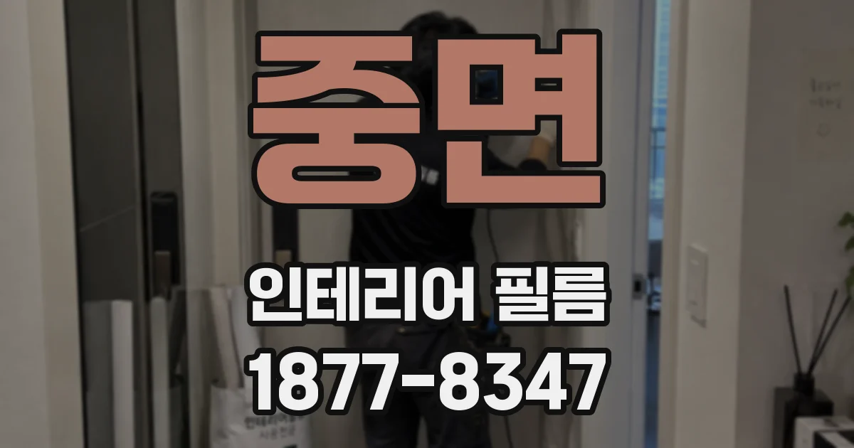중면 인테리어 필름