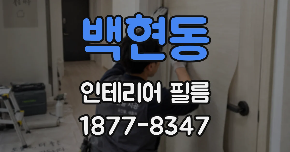 백현동 인테리어 필름