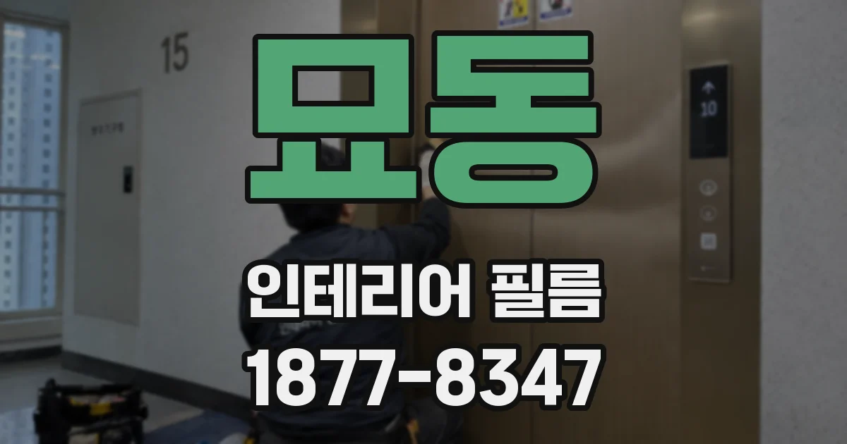 묘동 인테리어 필름