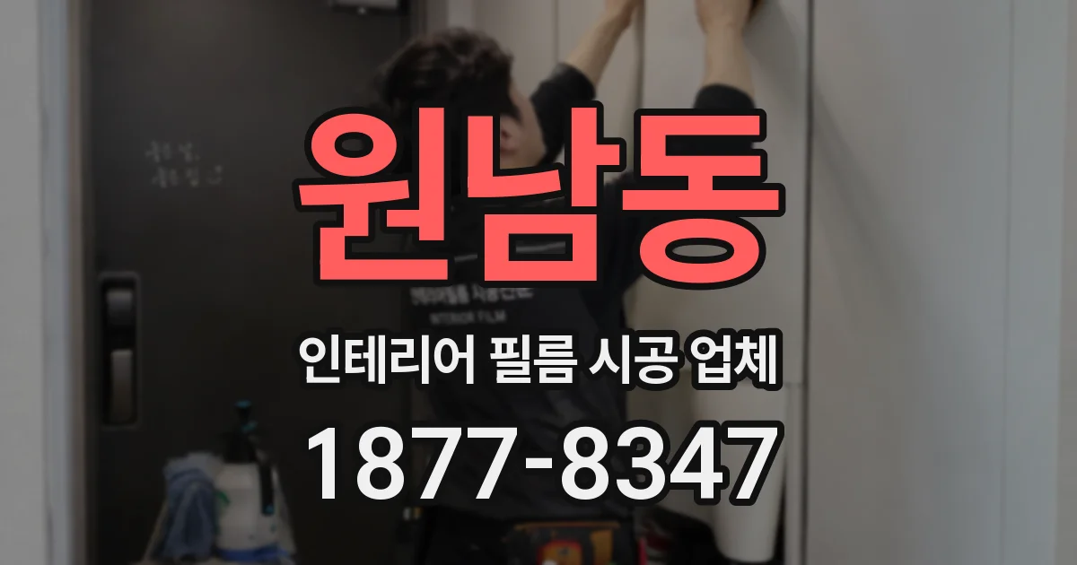 원남동 인테리어 필름 시공 업체
