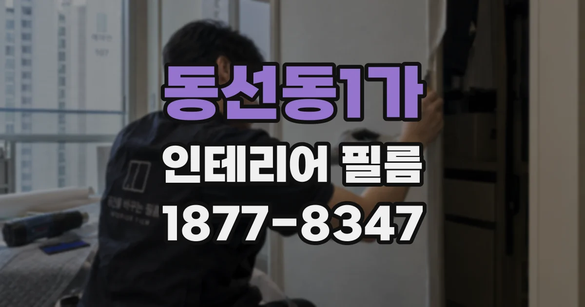 동선동1가 인테리어 필름