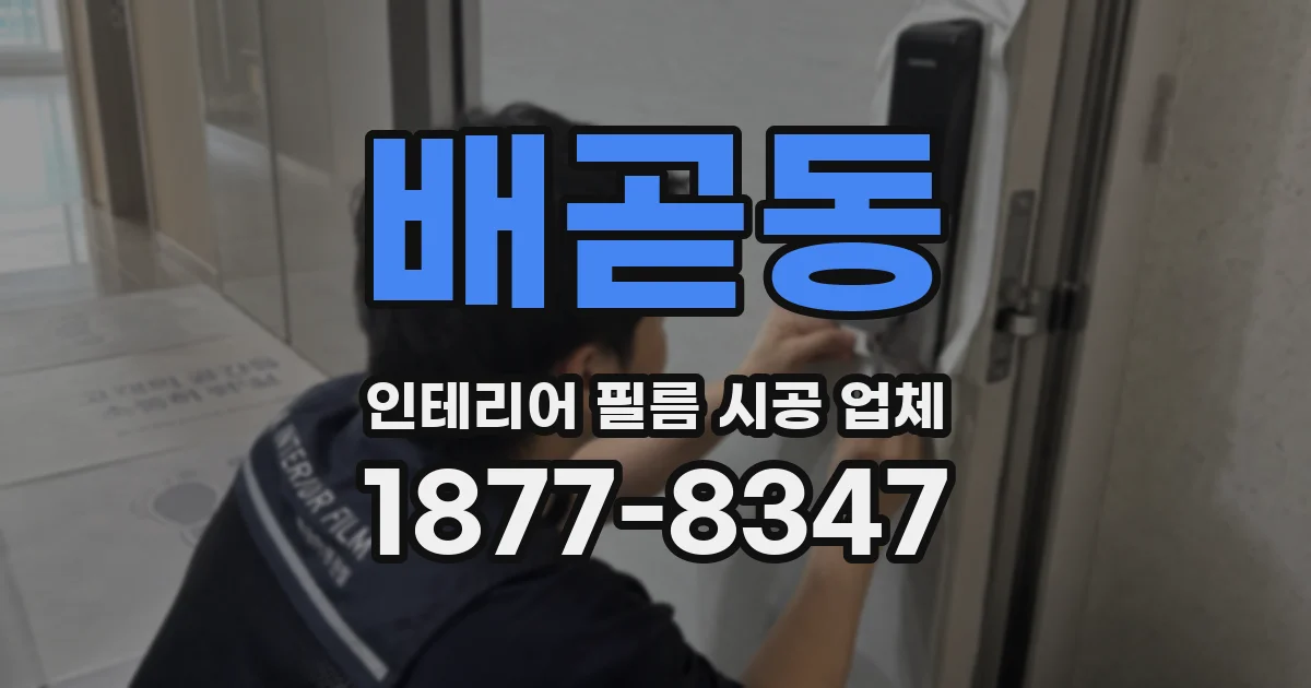 배곧동 인테리어 필름 시공 업체