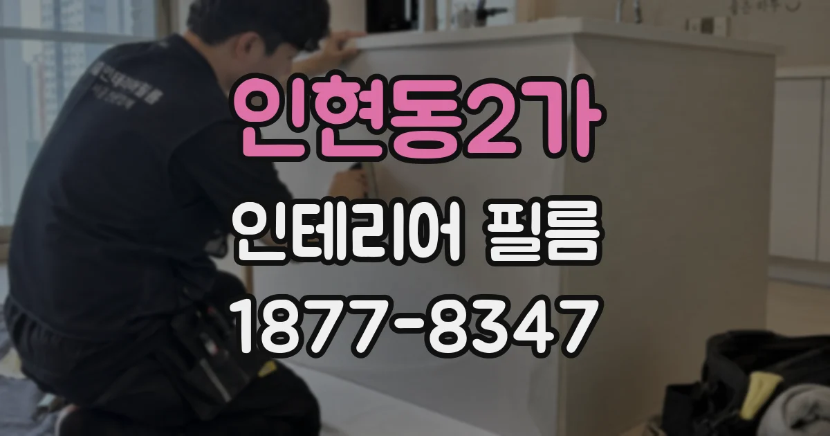 인현동2가 인테리어 필름
