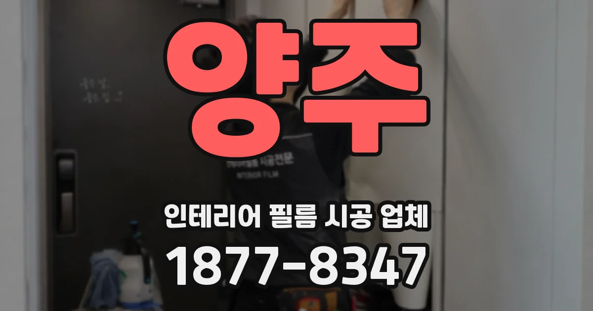 양주 인테리어 필름 시공 업체
