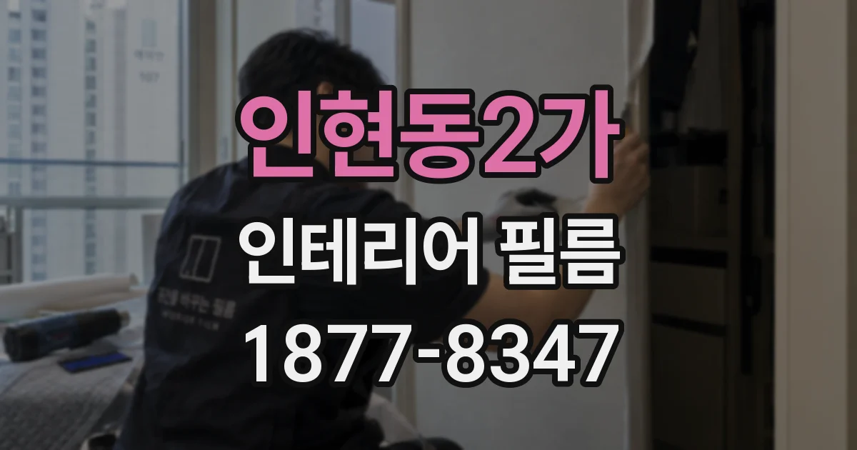 인현동2가 인테리어 필름