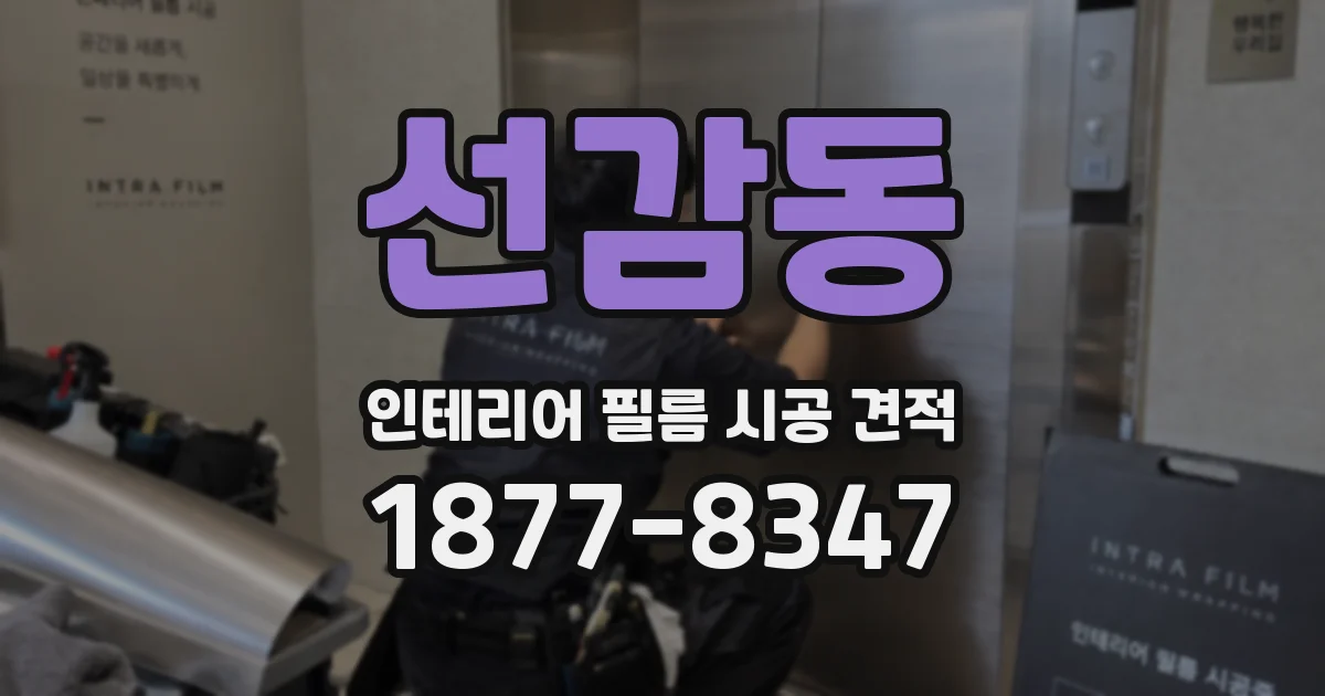 선감동 인테리어 필름 시공 견적