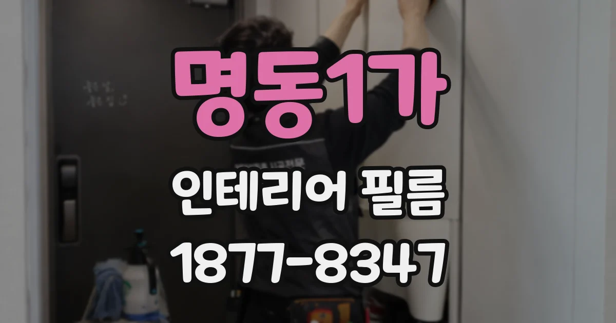 명동1가 인테리어 필름