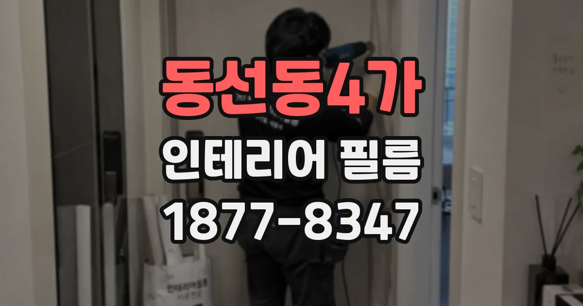 동선동4가 인테리어 필름