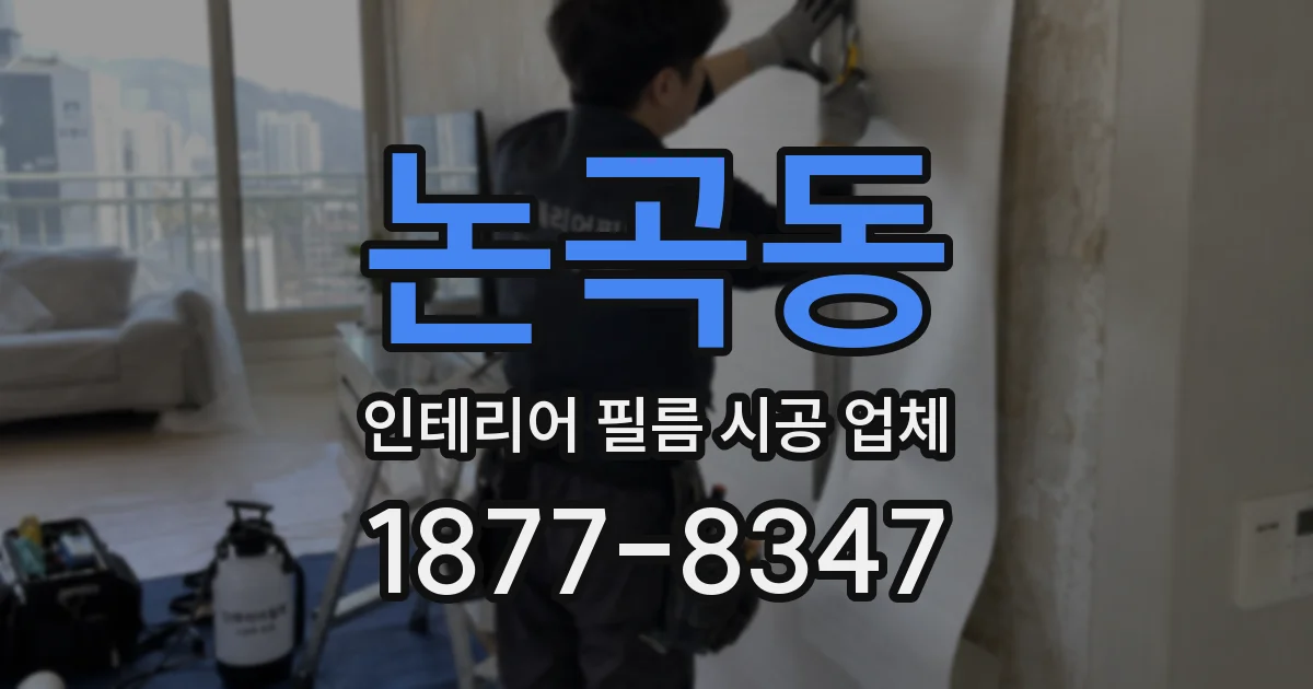 논곡동 인테리어 필름 시공 업체