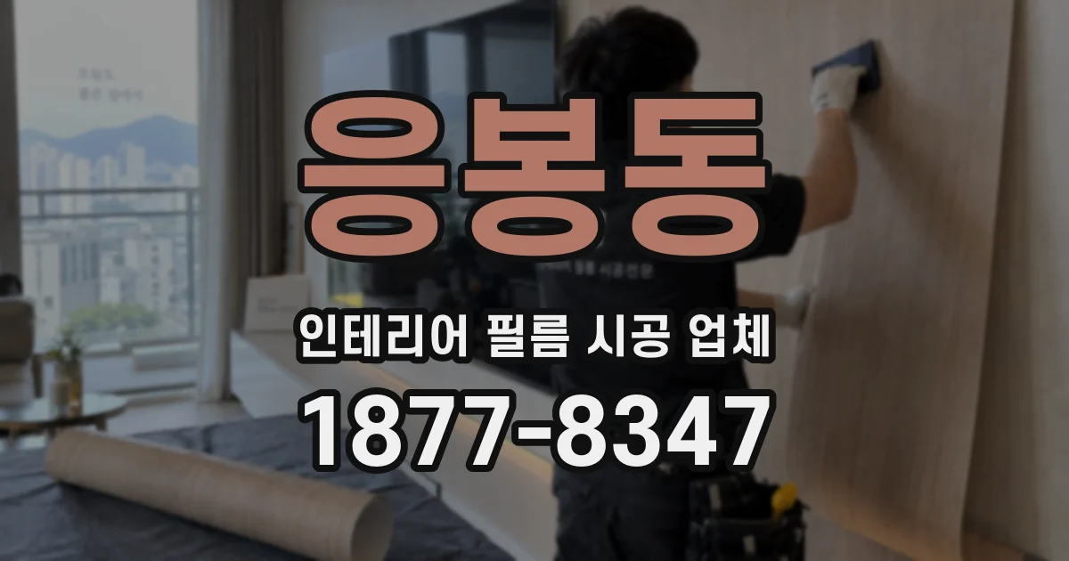 응봉동 인테리어 필름 시공 업체