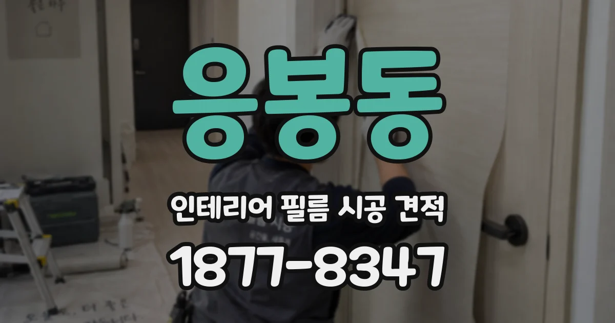 응봉동 인테리어 필름 시공 견적