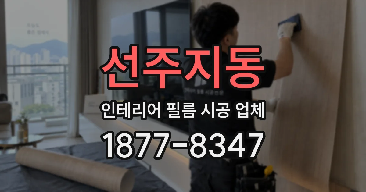 선주지동 인테리어 필름 시공 업체