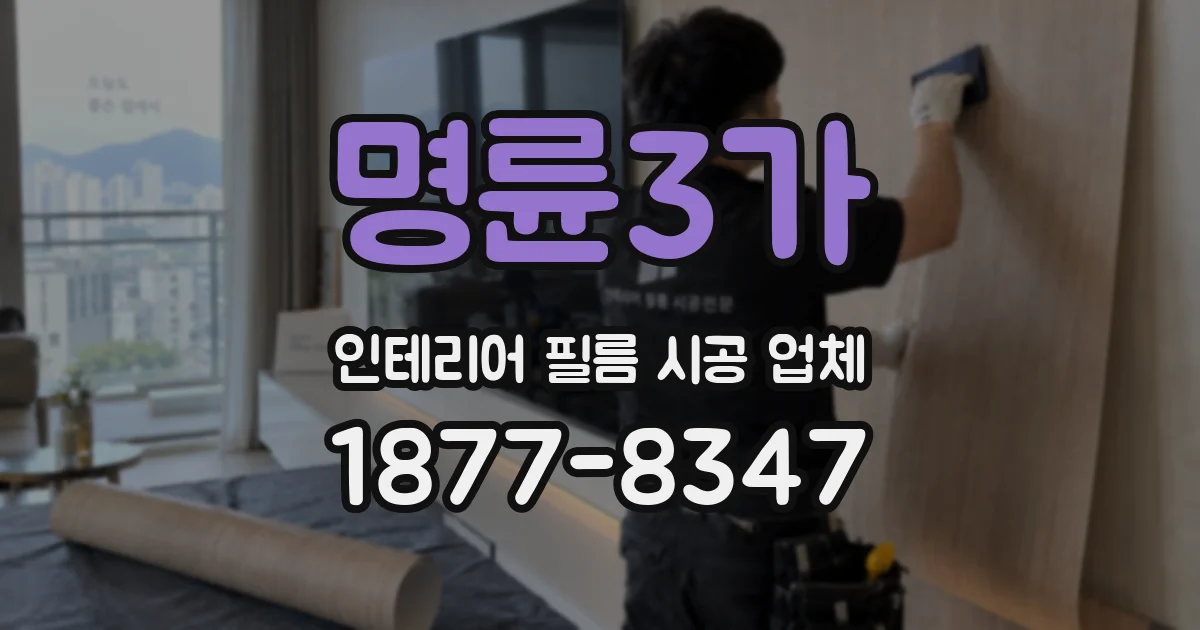 명륜3가 인테리어 필름 시공 업체