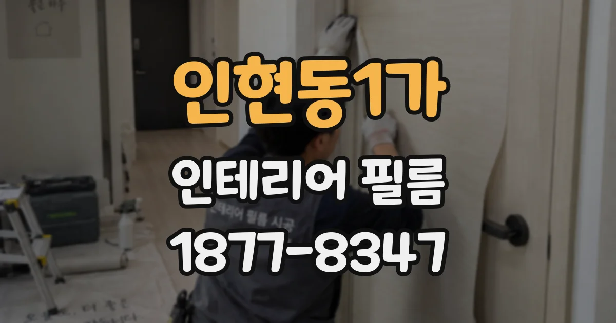 인현동1가 인테리어 필름