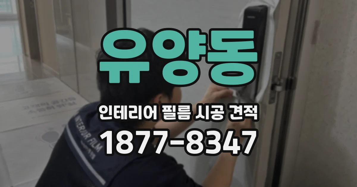 유양동 인테리어 필름 시공 견적