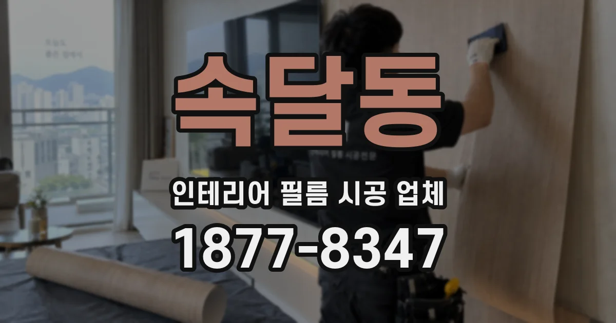 속달동 인테리어 필름 시공 업체