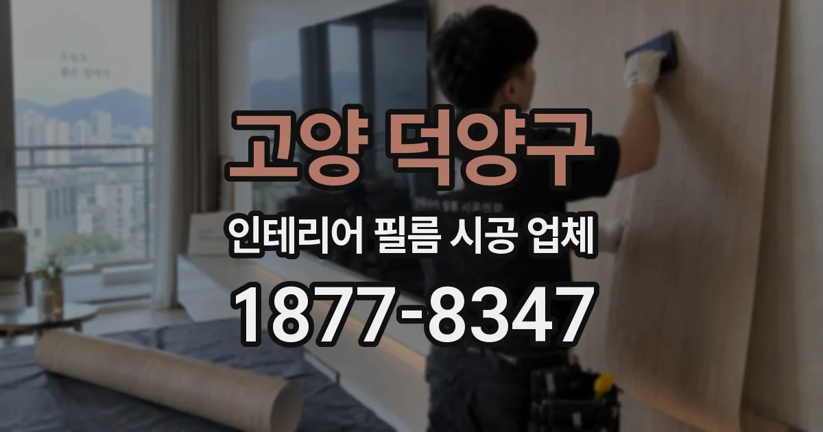 고양 덕양구 인테리어 필름 시공 업체