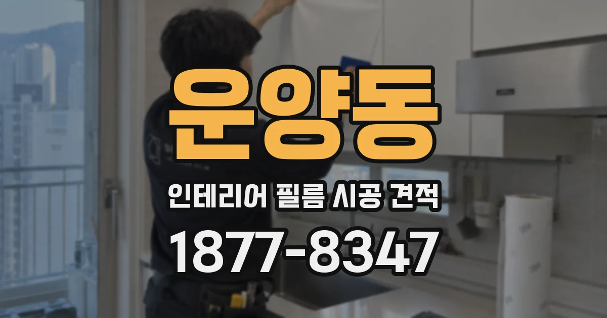 운양동 인테리어 필름 시공 견적