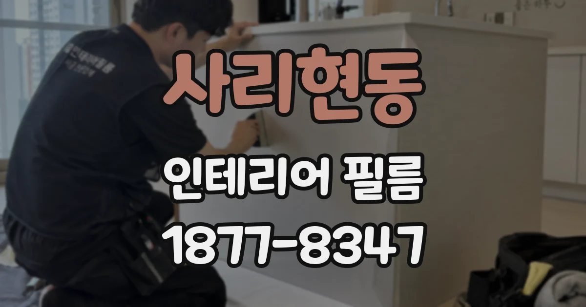 사리현동 인테리어 필름
