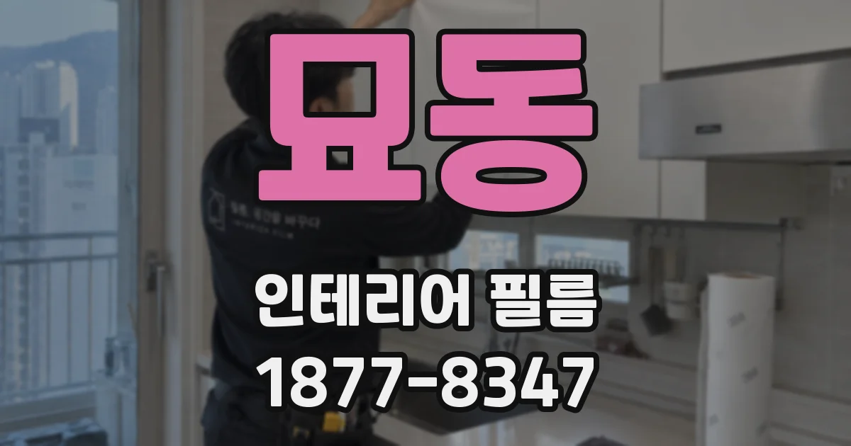 묘동 인테리어 필름
