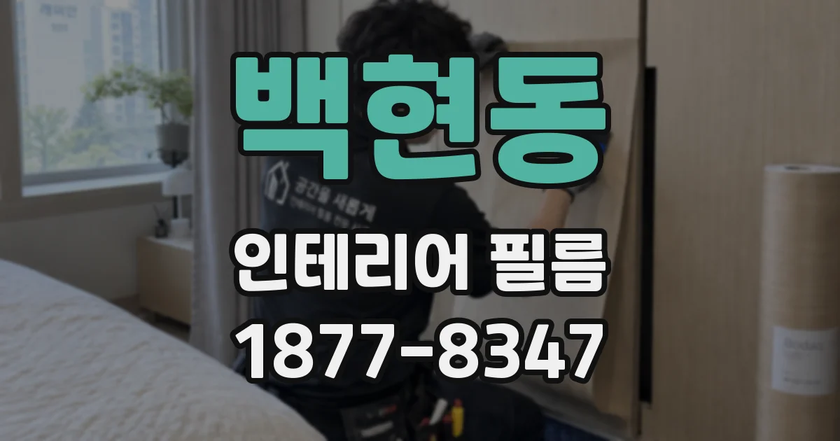 백현동 인테리어 필름
