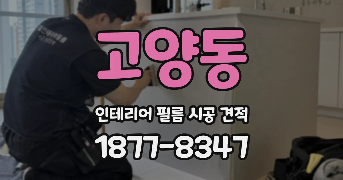 고양동 인테리어 필름 시공 견적