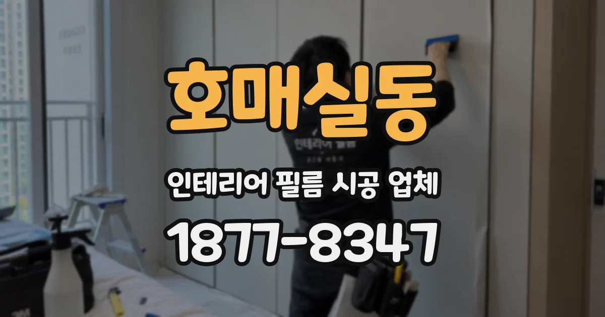 호매실동 인테리어 필름 시공 업체